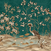 Waterfront-Tapete-Presence-Deep Turquoise-Silk Vinyl-PS104/08-Selected Wallpapers