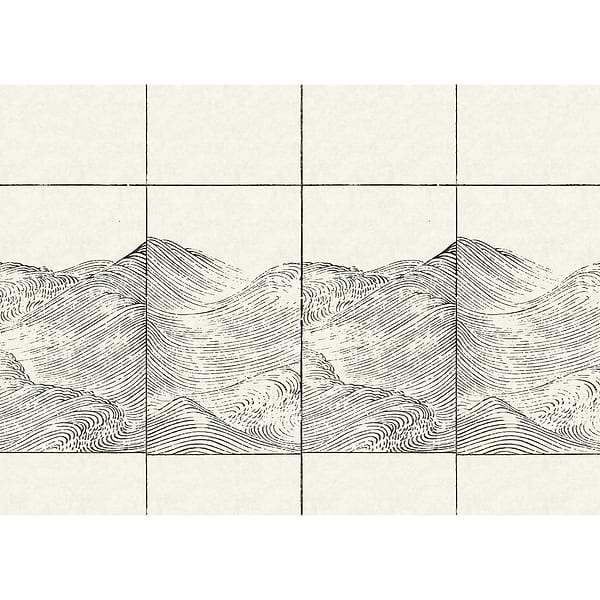 Waves Textile-Behang-Tapete-Coordonne-Selected Wallpapers