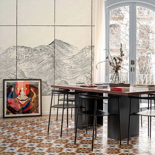 Waves Textile-Behang-Tapete-Coordonne-Selected Wallpapers