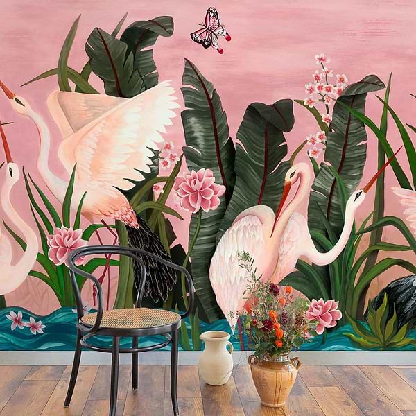 Wetlands Sunrise Flight-Behang-Tapete-Coordonne-Selected Wallpapers