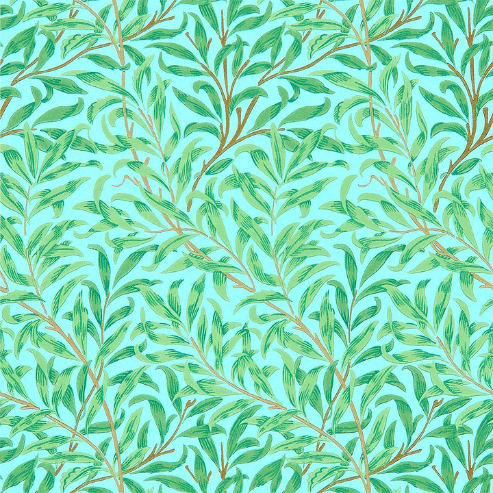 Willow Bough-behang-Tapete-Morris & Co-Sky/Leaf Green-Rol-216948-Selected Wallpapers