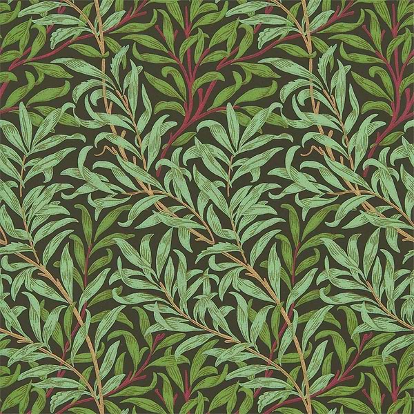Willow Bough-behang-Tapete-Morris & Co-Bitter Chocolate-Rol-216950-Selected Wallpapers