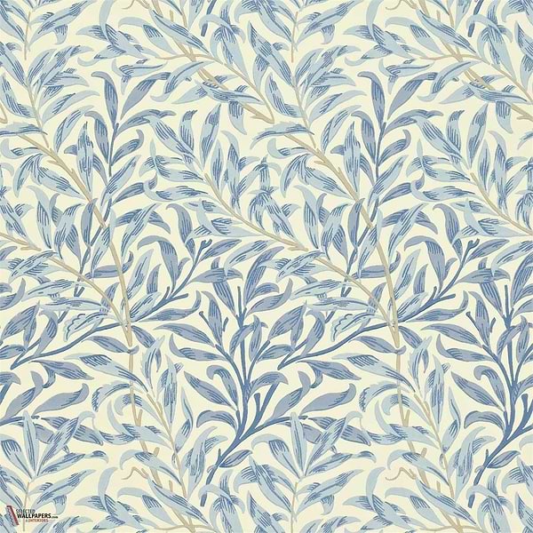 Willow Boughs-behang-Tapete-Morris & Co-Blue-Rol-210491-Selected Wallpapers