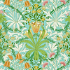 Woodland Weeds-Behang-Tapete-Morris & Co-Orange/Turquoise-Rol-217101-Selected Wallpapers