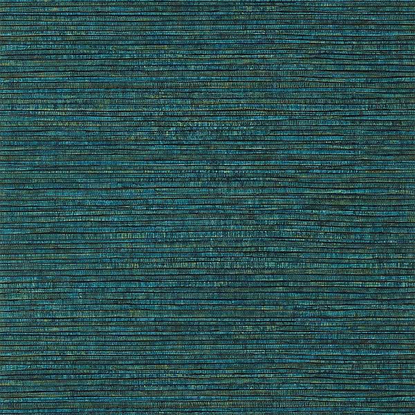 Woody Grass-Behang-Tapete-Thibaut-Turquoise and Brown-Rol-T355-Selected Wallpapers