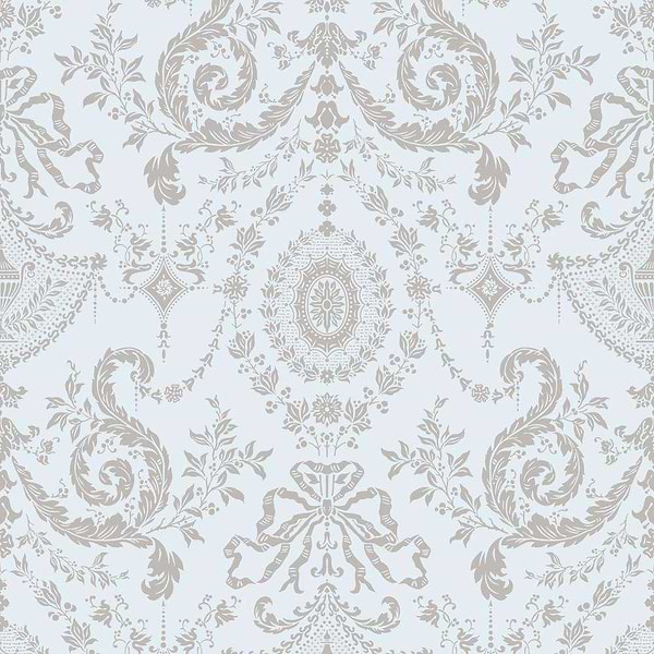 Woolverston-behang-Tapete-Cole & Son-Metallic Gilver-Rol-88/10041-Selected Wallpapers