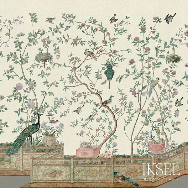 Xanadu Balustrade-behang-Iksel-Bone-225 cm-SC108_CS21-Selected Wallpapers