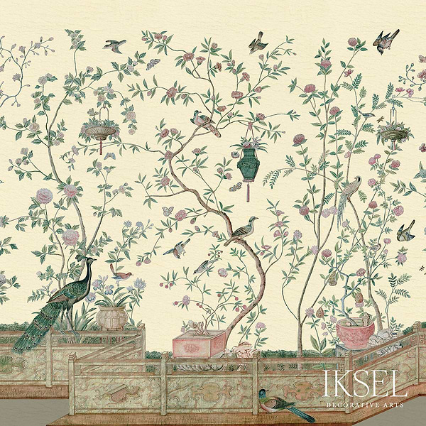 Xanadu Balustrade-behang-Iksel-Ivory-225 cm-SC108_CS23-Selected Wallpapers