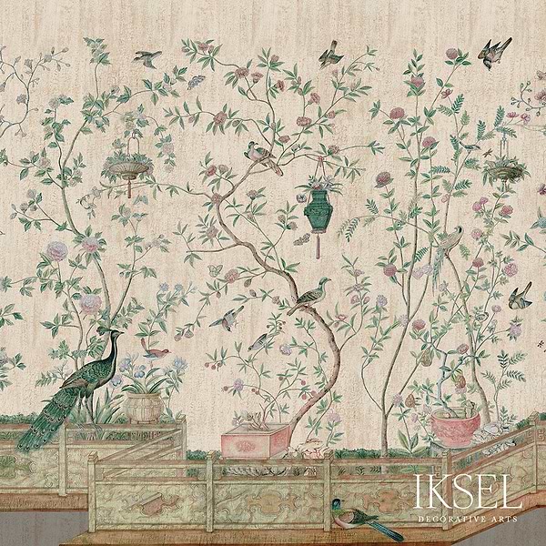 Xanadu Balustrade-behang-Iksel-Crackled Beige-225 cm-SC108_CS24-Selected Wallpapers