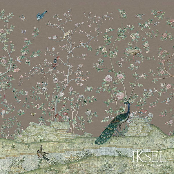 Xanadu Landscape-behang-Iksel-Charcoal Taupe-225 cm-SC117_CS26-Selected Wallpapers