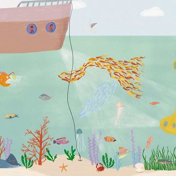 Yellow Submarine-behang-Tapete-Coordonne-Mediterranean-Non Woven-9700021-Selected Wallpapers