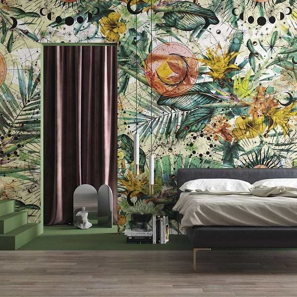 Zodiac-behang-Tapete-Inkiostro Bianco-Selected Wallpapers