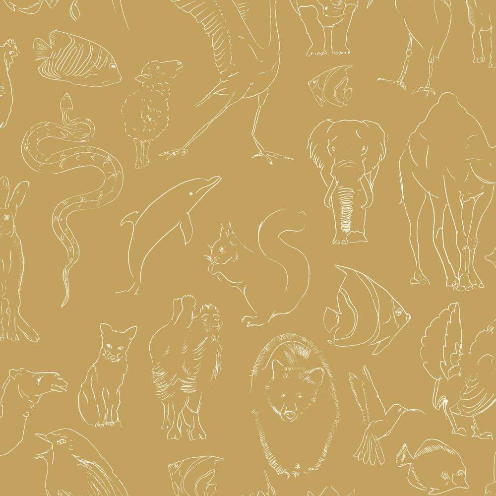 Zoology-behang-Tapete-Coordonne-Curry-Rol-9700182-Selected Wallpapers