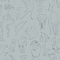 Zoology-behang-Tapete-Coordonne-Aqua-Rol-9700184-Selected Wallpapers