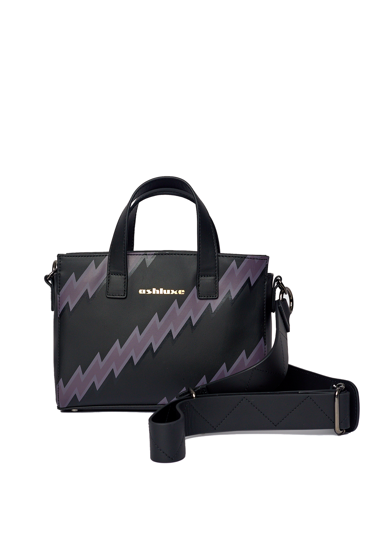 Ashluxe Zig Zag -S- Handbag Black