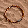 Picture of Confidence & Courage - Tiger Eye Evil Eye Charm Bracelet