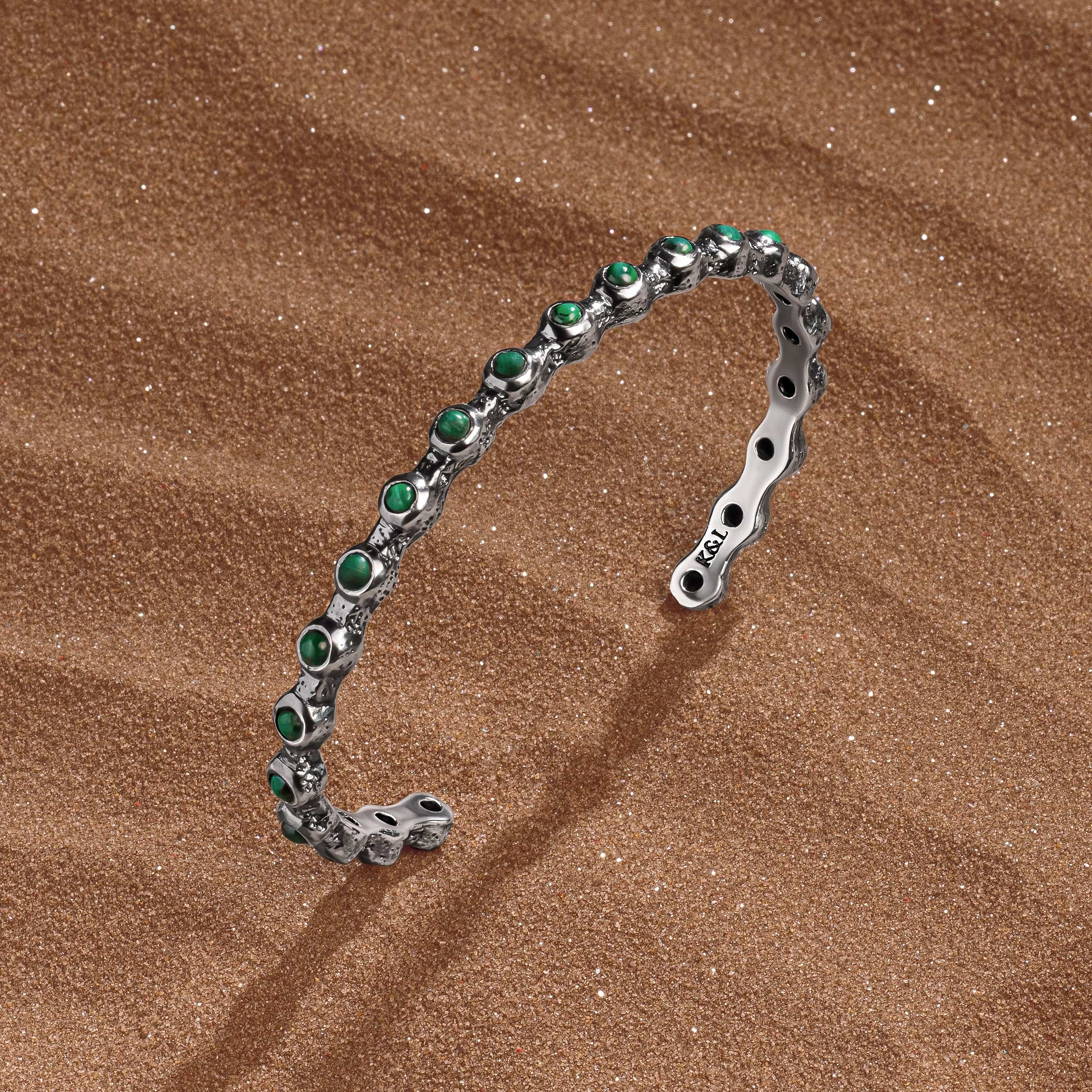 Picture of Fearless Abundance - Malachite Cuff Bracelet