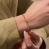 Picture of Prosperous Vibration Women's Gold Red String Evil Eye Bracelet
