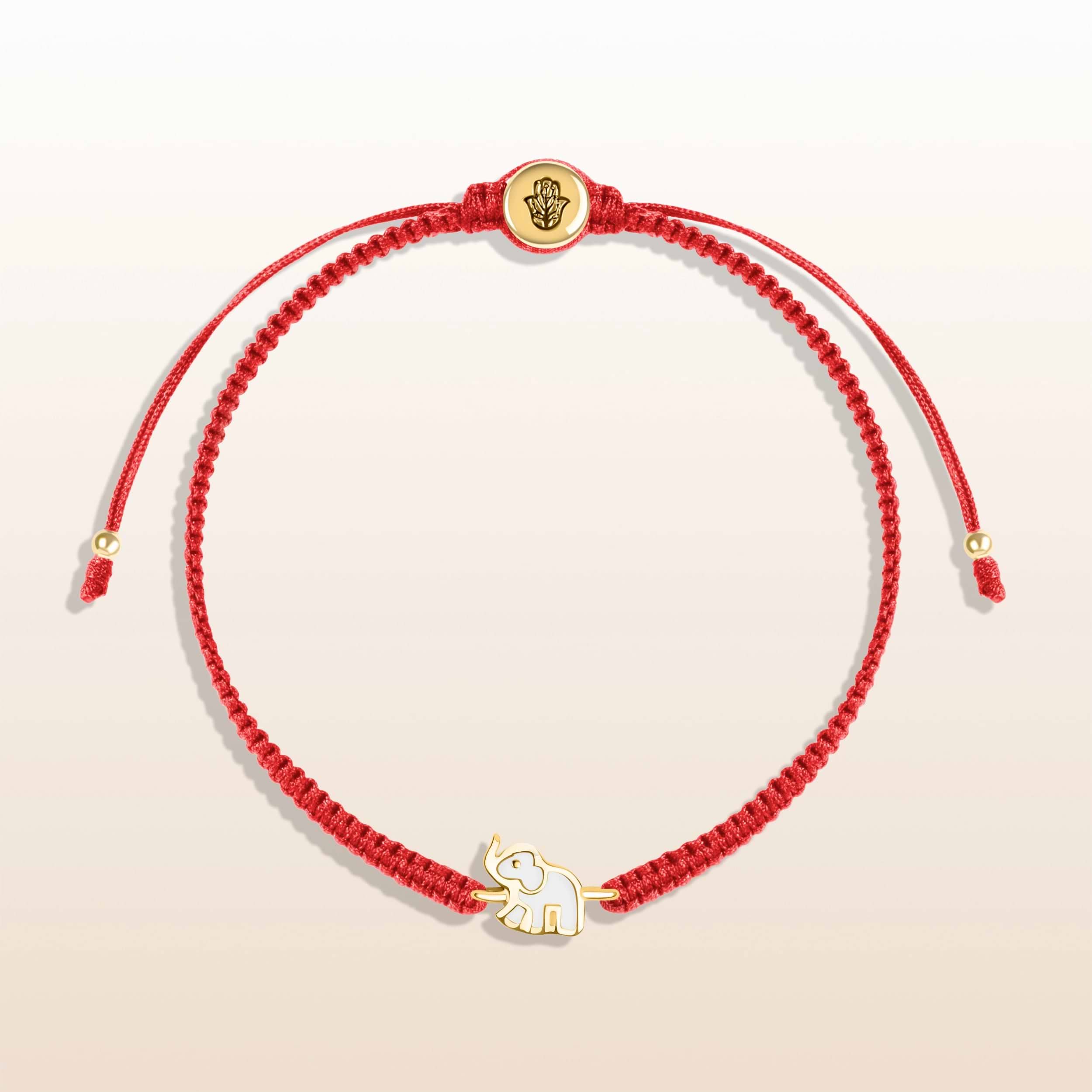Picture of Ultimate Wisdom - Elephant Charm Red String Bracelet