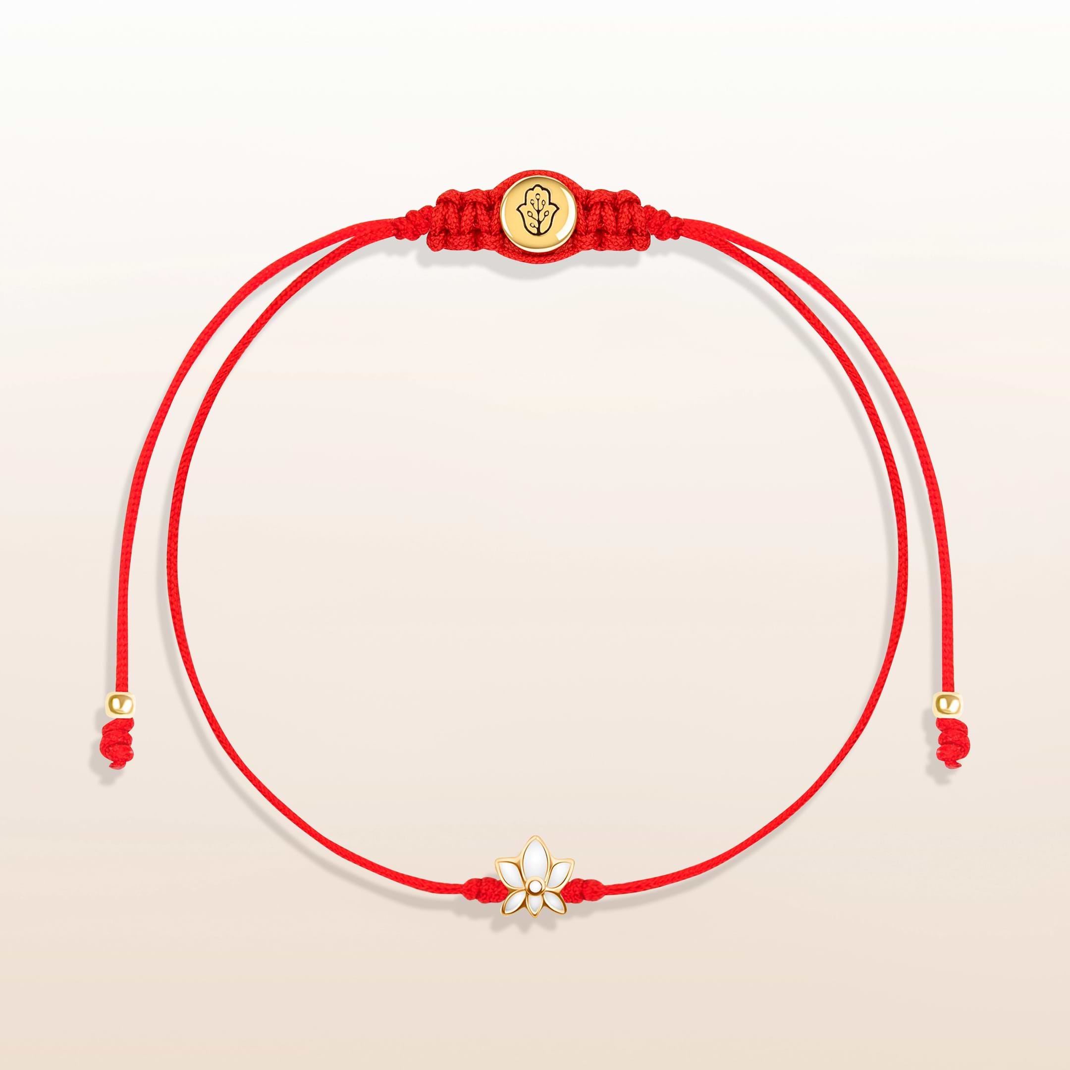 Picture of Innocent Guardian - Lotus Red String Bracelet