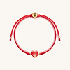 Picture of Devoted to Love - Evil Eye Heart Charm Red String Bracelet