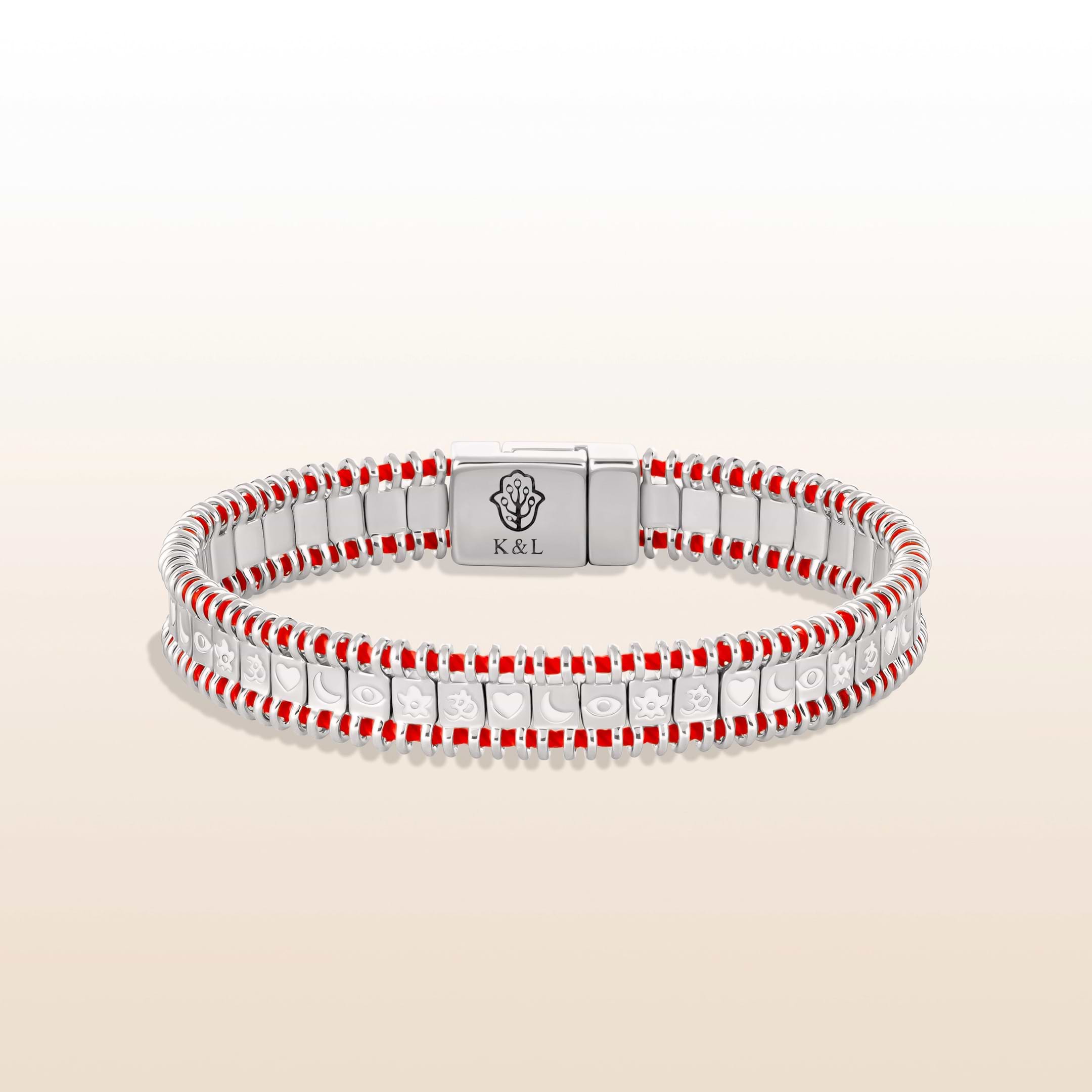 Picture of Powerful Positivity - Red String Tennis Bracelet