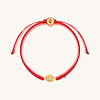Picture of Powerful Protection - Hematite Gold Evil Eye Red String Bracelet