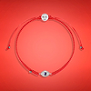 Picture of Beat Anxiety - Red String Amethyst Evil Eye Charm Bracelet