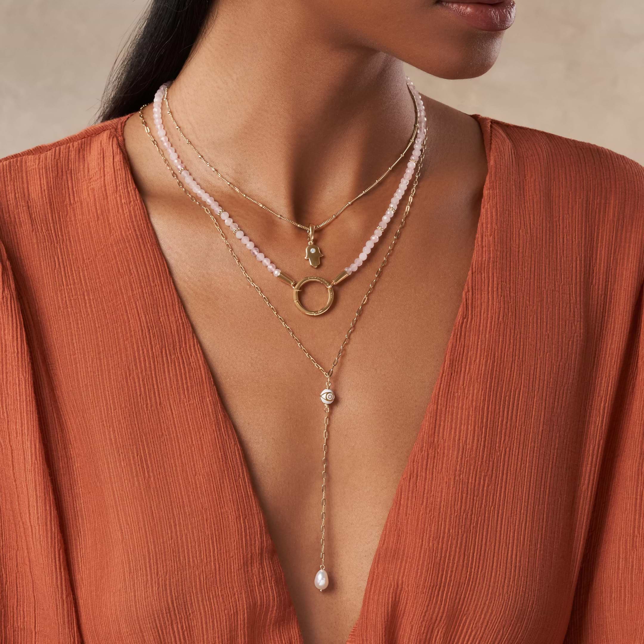 Picture of Healing Love - Rose Quartz Necklace