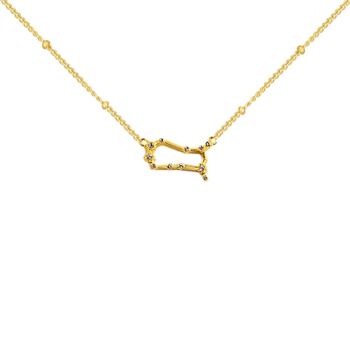 Karma and Luck  Necklace  -  Single Intellectual Drift - Gemini Constellation Necklace