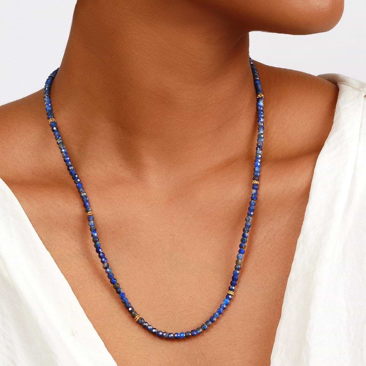 Karma and Luck  Bracelet  -  Peaceful Heart Lapis Lazuli Wrap Bracelet