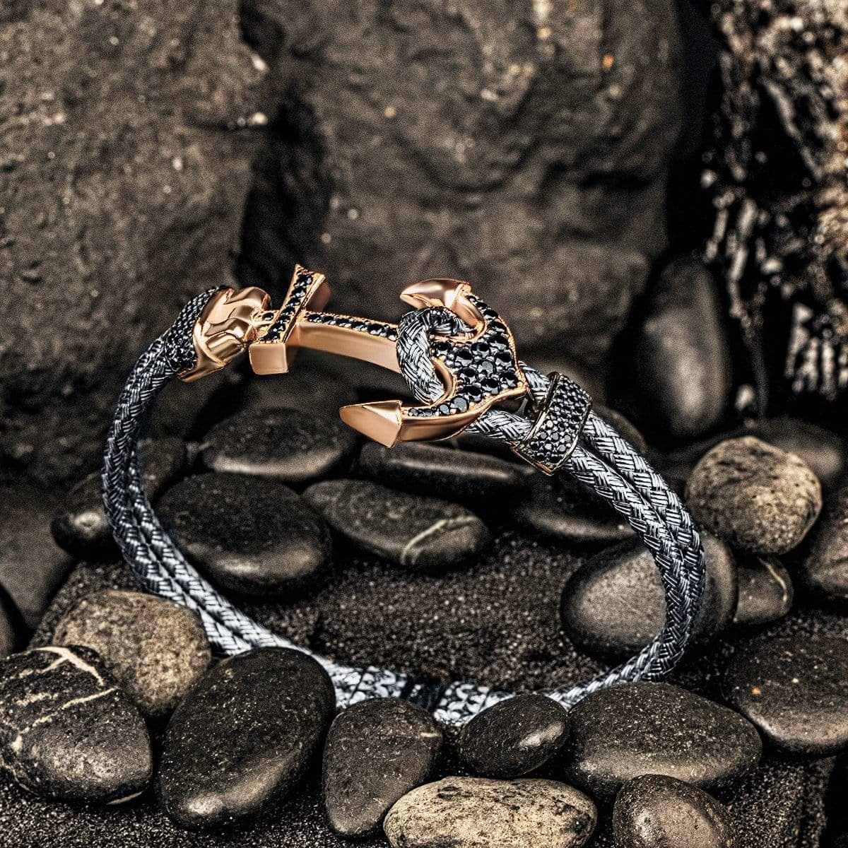 Karma and Luck  Bracelet  -  Strength & Security - Rose Gold Plated Anchor Bracelet
