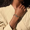 Karma and Luck  Bracelets - Womens  -  Positive Emotions - Gold Plated Tourmaline Stone Bracelet
