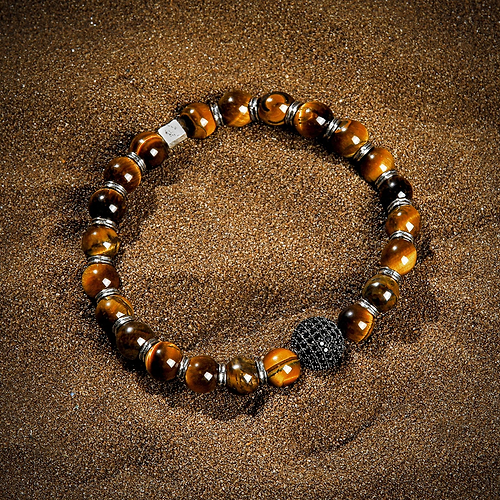 Karma and Luck  Bracelet  -  Courageous Soul - Tiger's Eye Bracelet