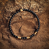 Karma and Luck  Bracelet  -  Conscious Life - Triple Protection Matte Onyx Bracelet