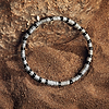 Karma and Luck  Bracelet  -  Supreme Manifestation - Black Onyx Heishi Mantra Bracelet