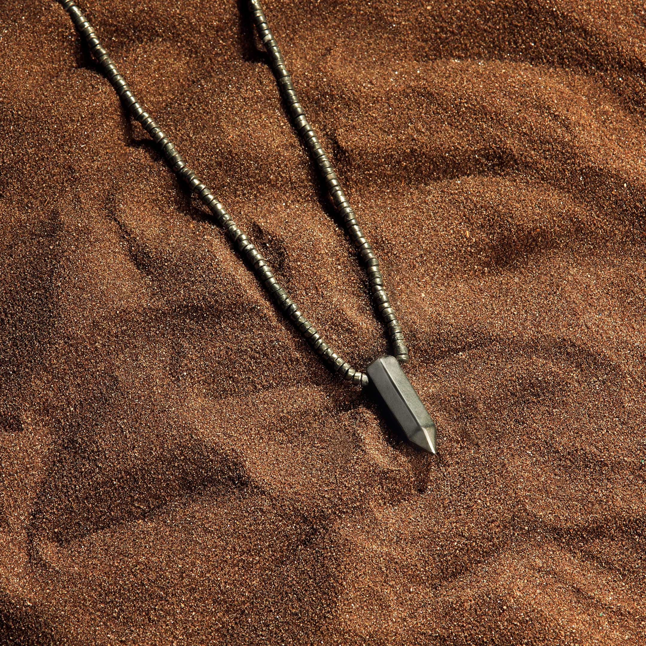 Karma and Luck  Necklace  -  Inner Wealth - Pyrite Dagger Necklace