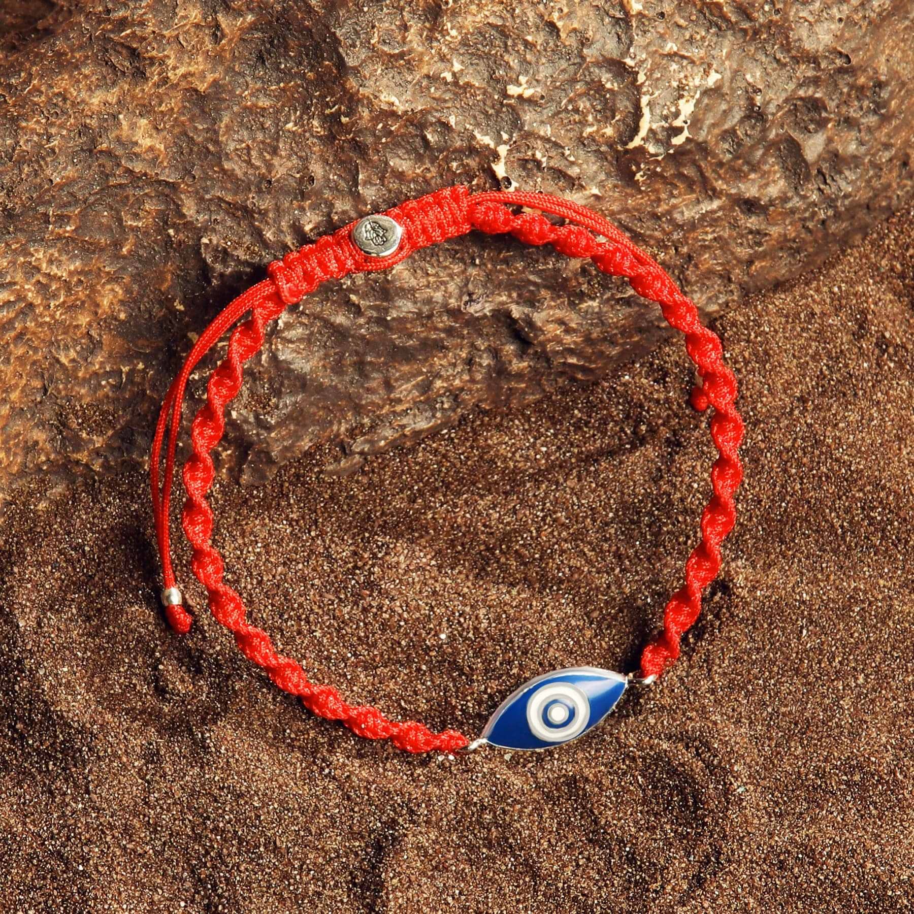 Karma and Luck  Bracelet  -  Spiritual Protector - Red String Evil Eye Charm Bracelet
