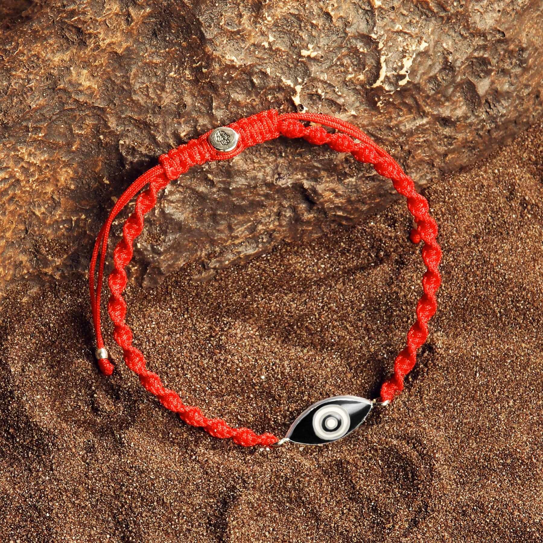 Karma and Luck  Bracelet  -  Optimistic Perspective - Red String Evil Eye Charm Bracelet