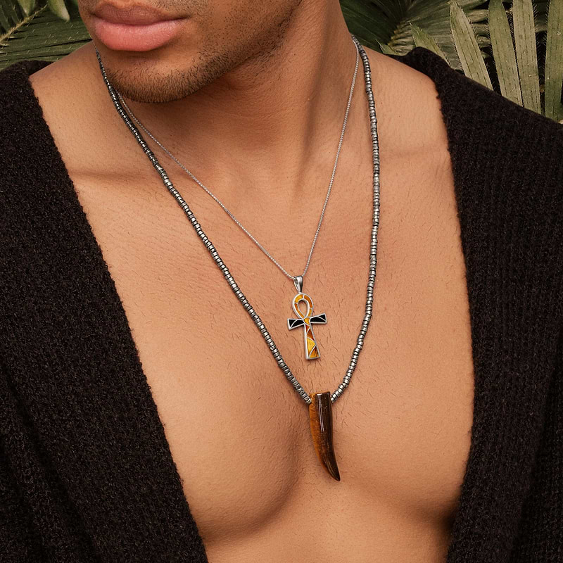 ankh necklace for men
