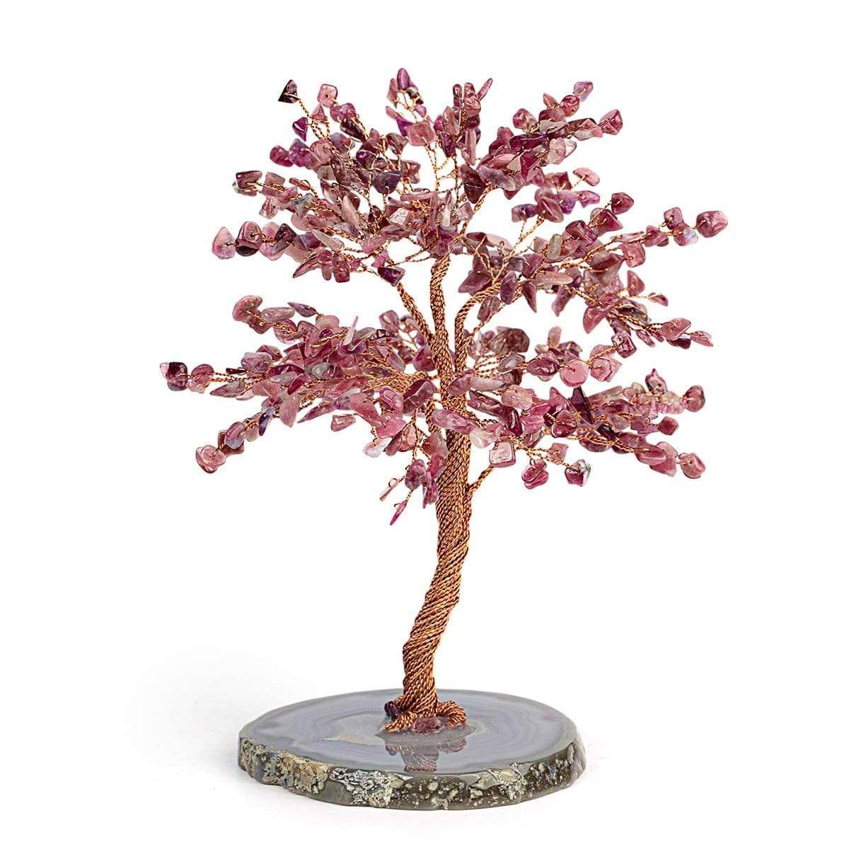 Karma and Luck  Tree of life  -  Large Lavish Blessings Red Tourmaline Feng Shui Tree
