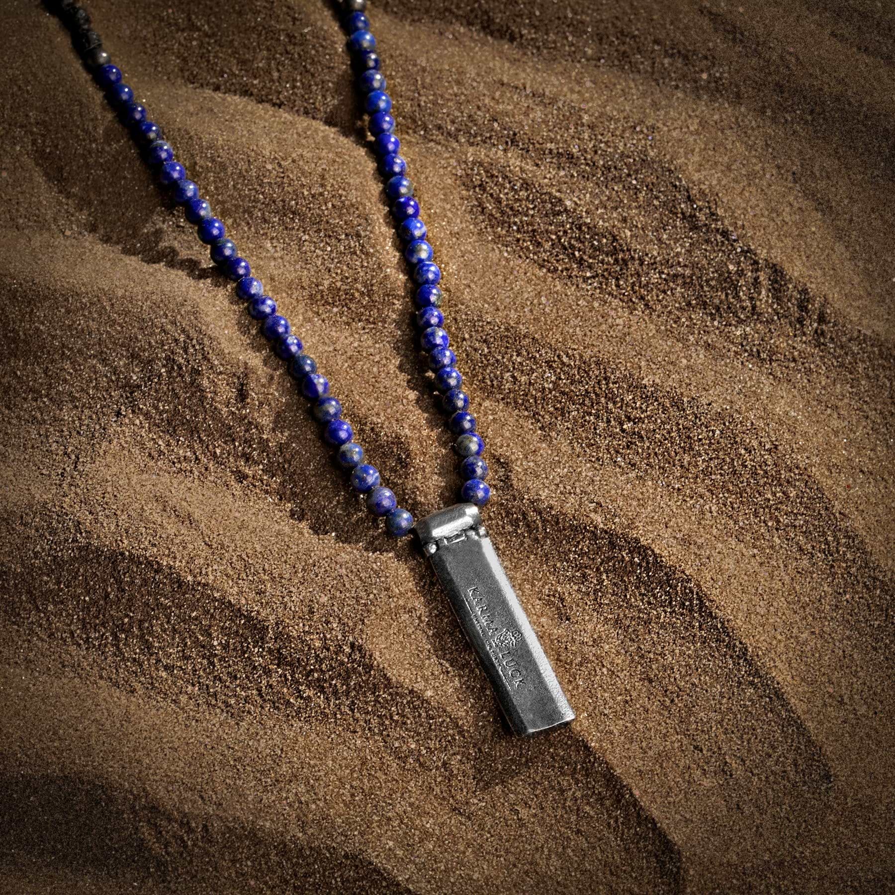 Karma and Luck  Necklace  -  Sacred Trust - Lapis Lazuli Stone Necklace