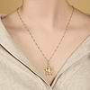 Karma and Luck  Necklace  -  Intuitive Wisdom - Multi Symbol Chakra Turtle Necklace