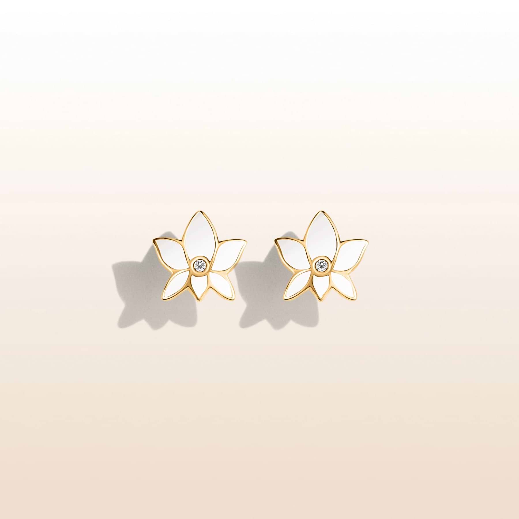 Lush Virtue - Lotus Flower Stud Earrings