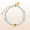 Picture of Soothing Thoughts - Aquamarine Evil Eye Charm Bracelet