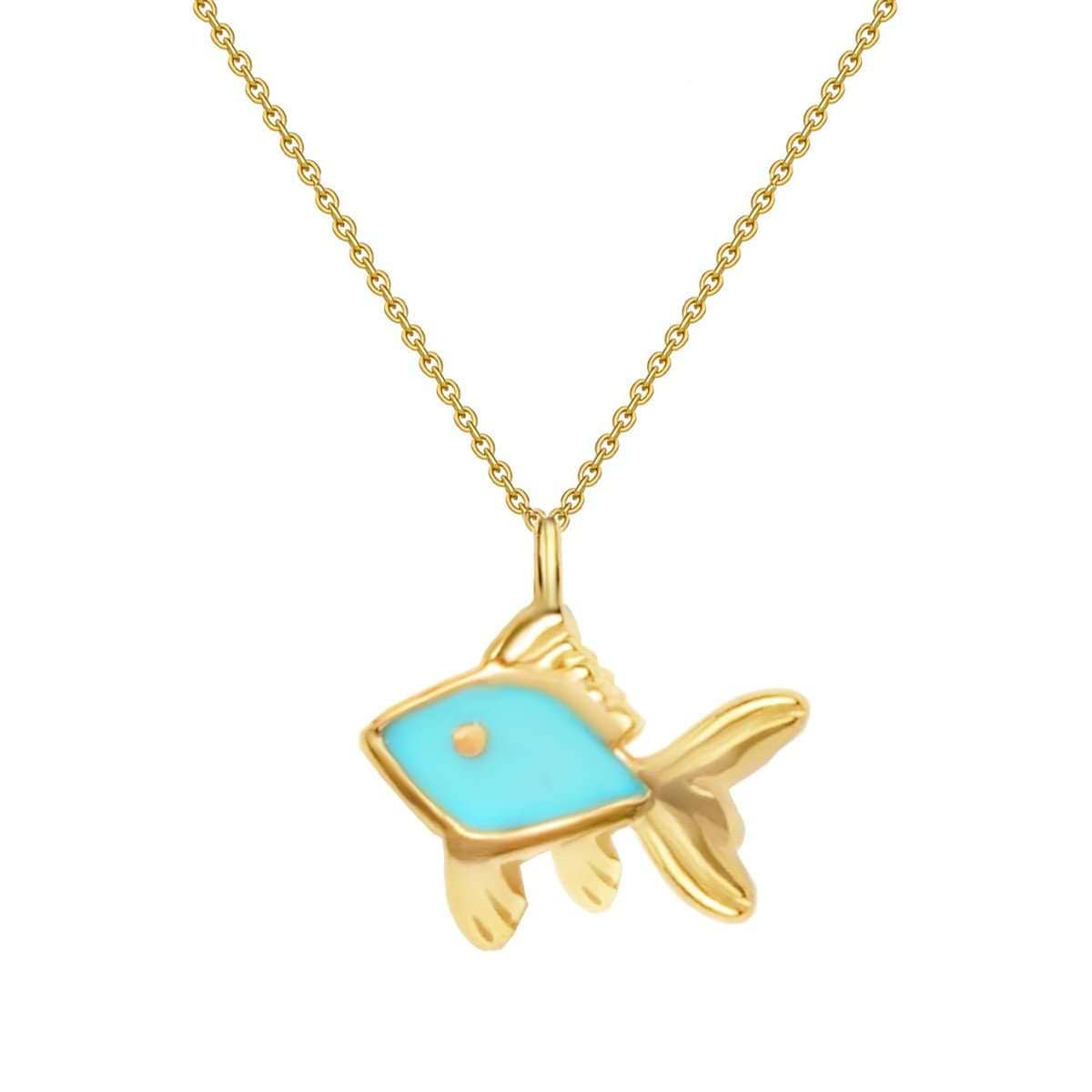Karma and Luck  Kids  -  Forever Playful - Fish Kids Charm Necklace