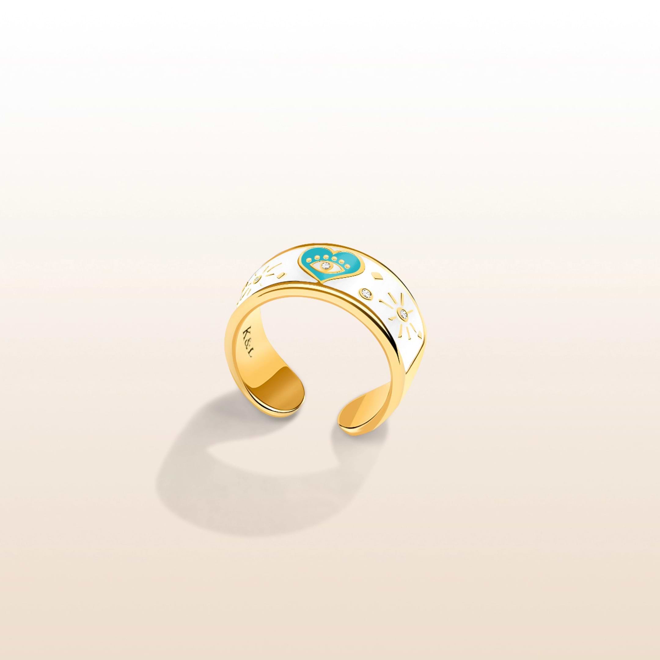 Picture of Boundless Love - Diamond & Blue Topaz Ring