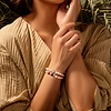 Karma and Luck  Bracelets - Womens  -  Emotion Renewal - Rose Quartz Lotus Charm Bracelet