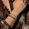 Karma and Luck  Bracelets - Womens  -  Peaceful Guidance - Tourmaline Hamsa Charm Bracelet