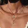 Karma and Luck  Necklace  -  Steadfast Hope - Emerald Turtle Charm Necklace